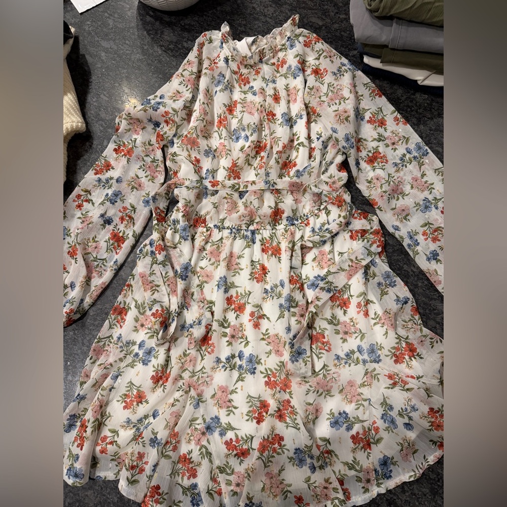 Floral Long Sleeve Dress